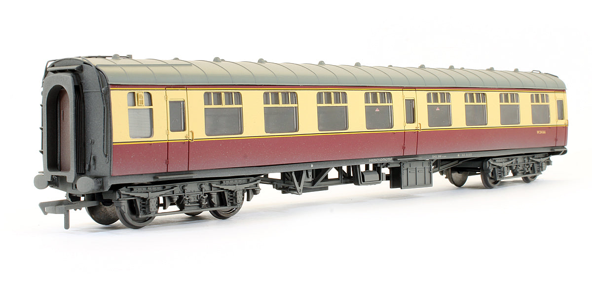 Pre-Owned BR MK1 Second Corridor Coach Crimson & Cream 'W24166' (Weathered)