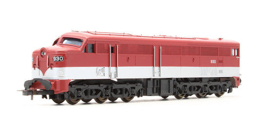 Pre-Owned South Australian Railways Class 930 Maroon & Silver Diesel Locomotive - Limited Edition
