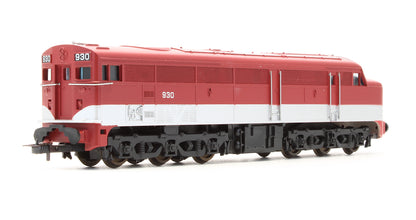 Pre-Owned South Australian Railways Class 930 Maroon & Silver Diesel Locomotive - Limited Edition
