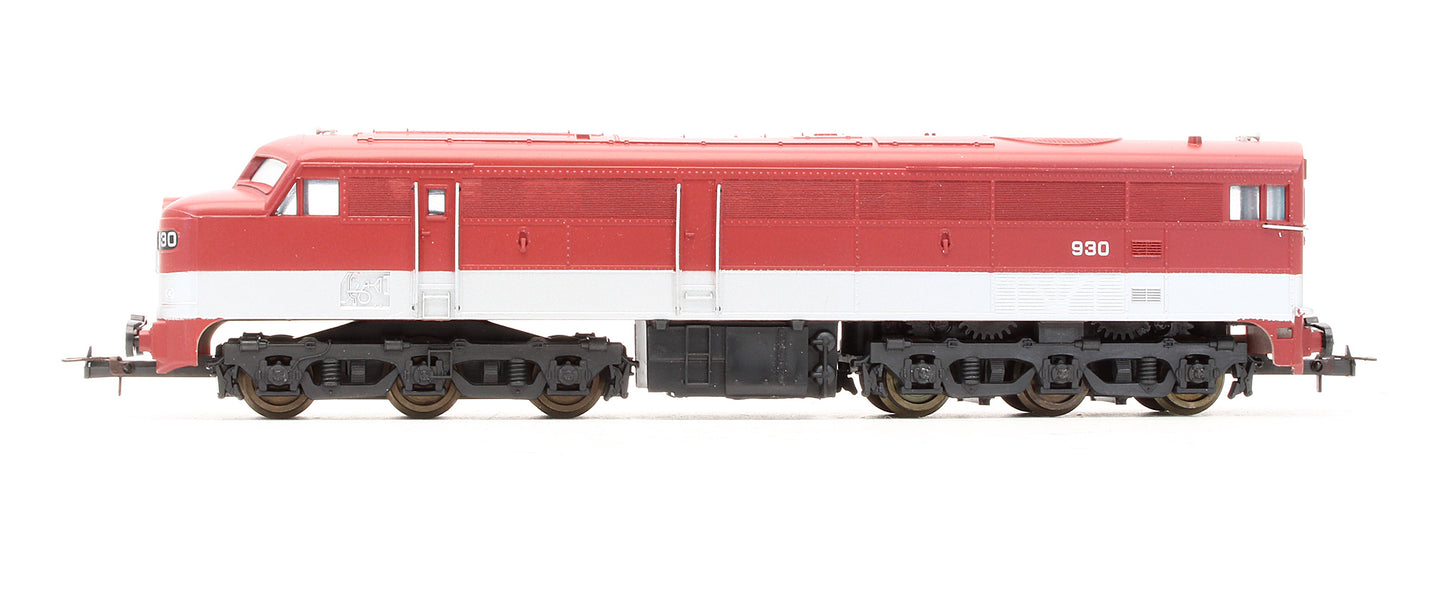 Pre-Owned South Australian Railways Class 930 Maroon & Silver Diesel Locomotive - Limited Edition
