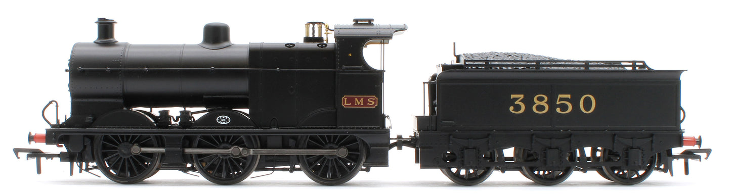 31-885SF MR 3835 (4F) with Johnson-Deeley Tender 3850 LMS Black (MR Numerals) Steam Locomotive - DCC Sound
