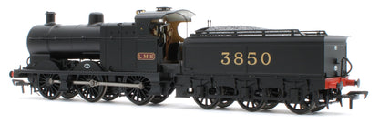 31-885SF MR 3835 (4F) with Johnson-Deeley Tender 3850 LMS Black (MR Numerals) Steam Locomotive - DCC Sound