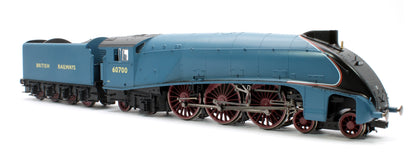 W1 Class 'Hush Hush' Streamlined 4-6-4 BR Garter Blue '60700' Steam Locomotive