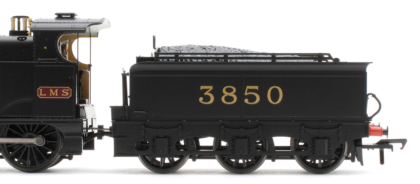 31-885SF MR 3835 (4F) with Johnson-Deeley Tender 3850 LMS Black (MR Numerals) Steam Locomotive - DCC Sound