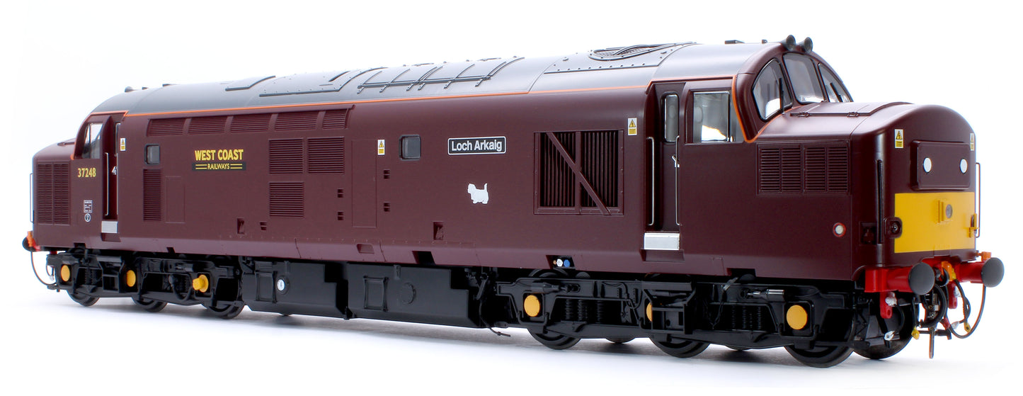 Class 37/0 West Coast Railways Red No.37248 Loch Arkaig (Centre Headcode) Diesel Locomotive
