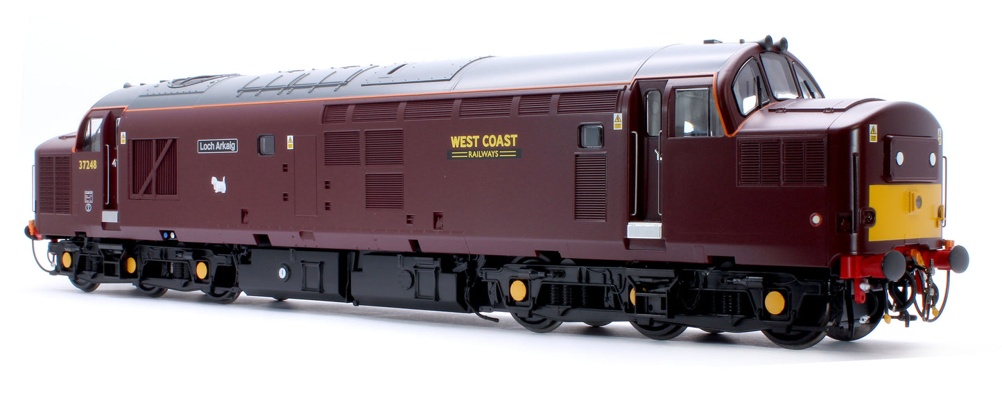 Class 37/0 West Coast Railways Red No.37248 Loch Arkaig (Centre Headcode) Diesel Locomotive