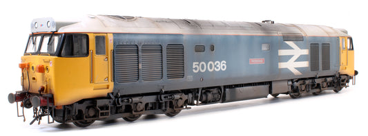 Pre-Owned Class 50 036 'Victorious' BR Blue Large Logo Diesel Locomotive - Custom Weathered