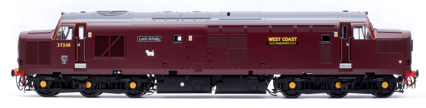 Class 37/0 West Coast Railways Red No.37248 Loch Arkaig (Centre Headcode) Diesel Locomotive
