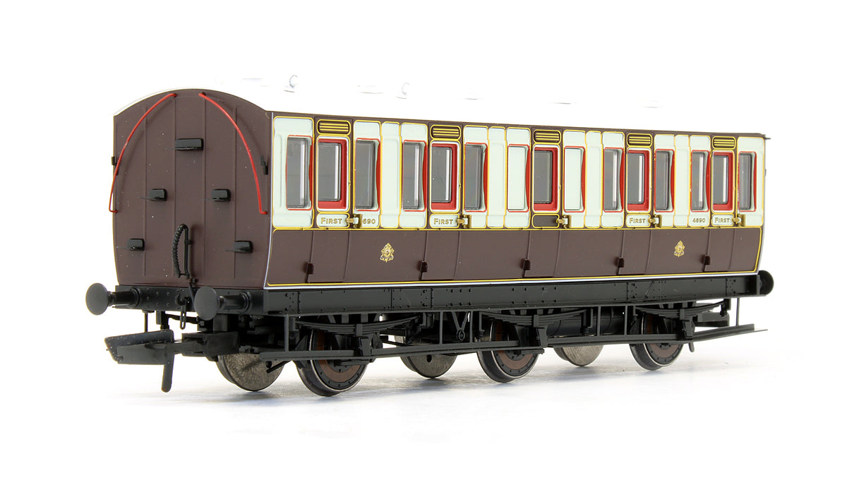 Pre-Owned 6 Wheel 1st 4690 In LNWR Livery Genesis Coach - With Working Lighting