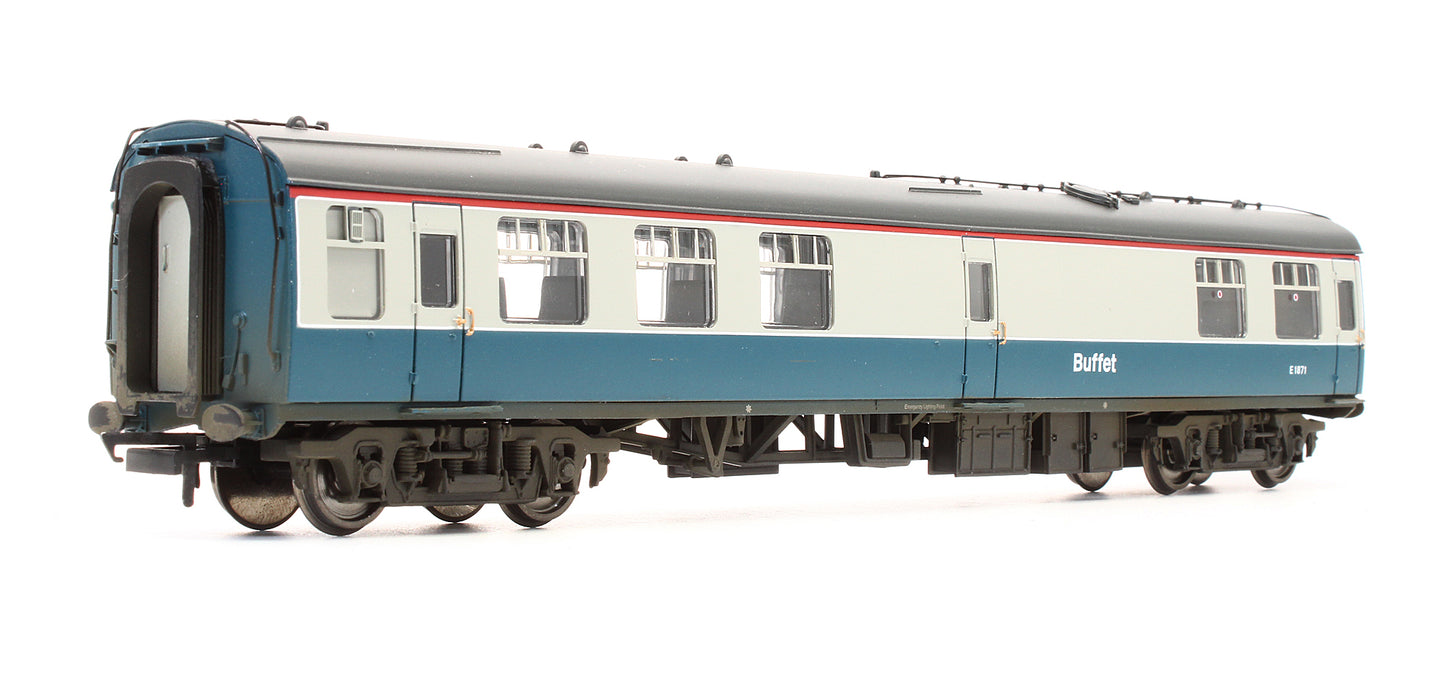 Pre-Owned 39-264 MK1 Restaurant Miniature Buffet Car RMB BR Blue Grey 'E1871' - Custom Weathered