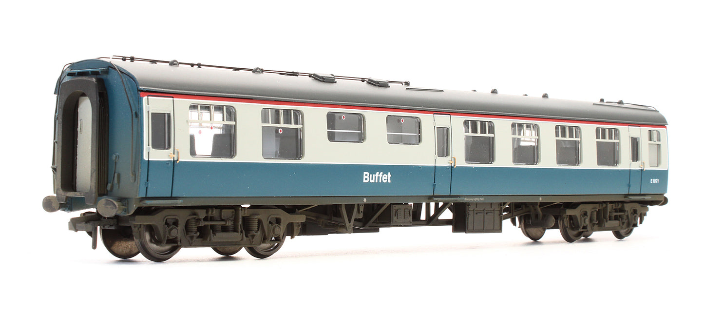 Pre-Owned 39-264 MK1 Restaurant Miniature Buffet Car RMB BR Blue Grey 'E1871' - Custom Weathered