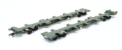 Pre-Owned FEA Spine Wagon Twin Pack Freightliner 640221 & 640222