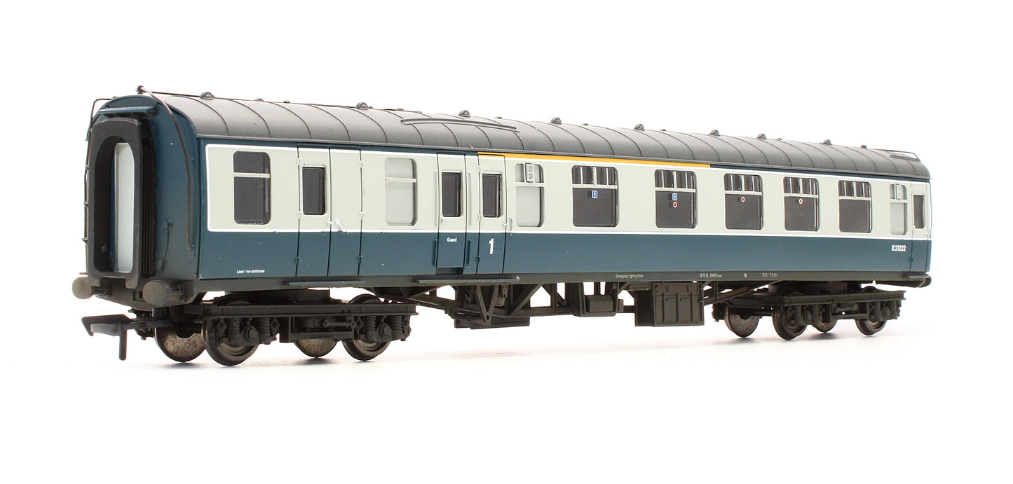 Pre-Owned 39-225A BR MK1 BCK Brake Composite Corridor Blue & Grey 'E21222' - Custom Weathered