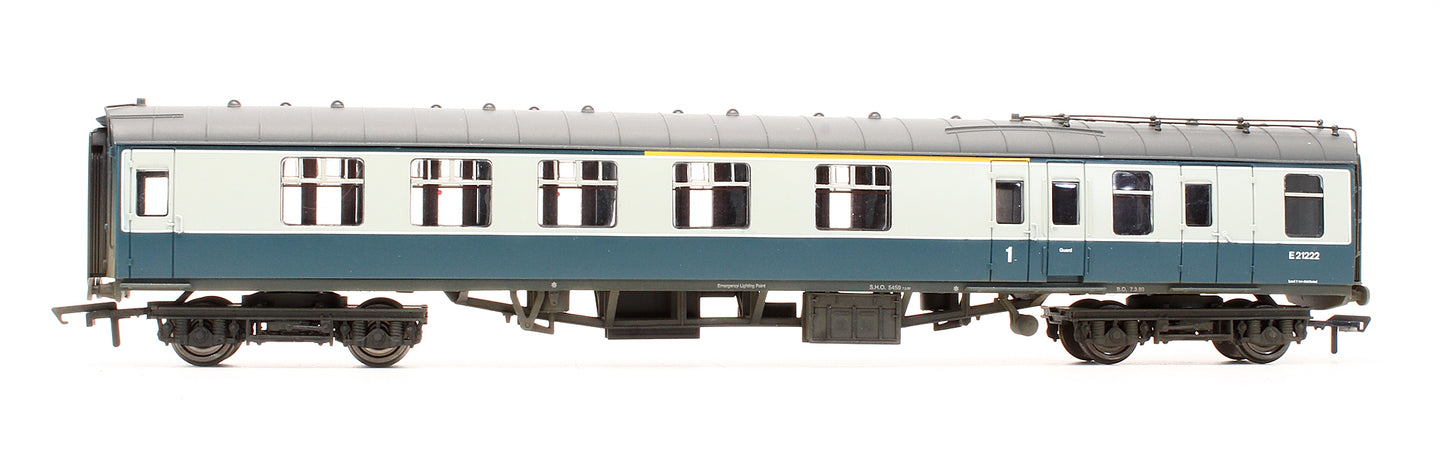 Pre-Owned 39-225A BR MK1 BCK Brake Composite Corridor Blue & Grey 'E21222' - Custom Weathered