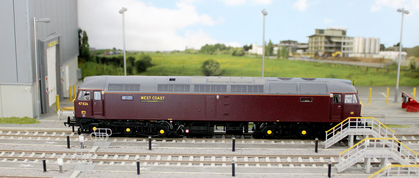35-431SFX Class 47/4 47826 WCRC Maroon Diesel Locomotive - DCC Sound Deluxe