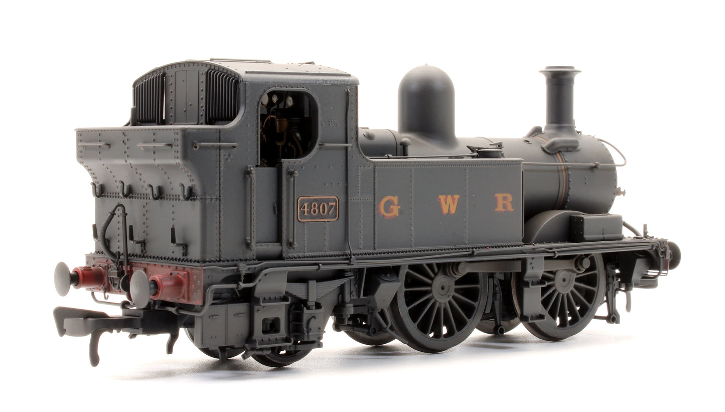 Pre-Owned Class 48XX 4807 0-4-2T GWR Wartime Black with GWR Lettering Steam Locomotive (Weathered)