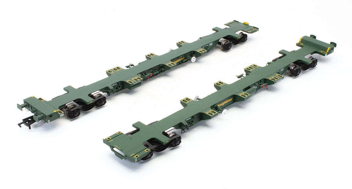 Pre-Owned FEA Spine Wagon Twin Pack Freightliner 640313 & 640214