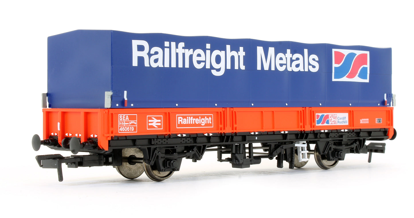 Pre-Owned E87043 BR SEA Wagon BR Railfreight Red (Cardiff Rod Mill) with Hood (Orig.) 460619
