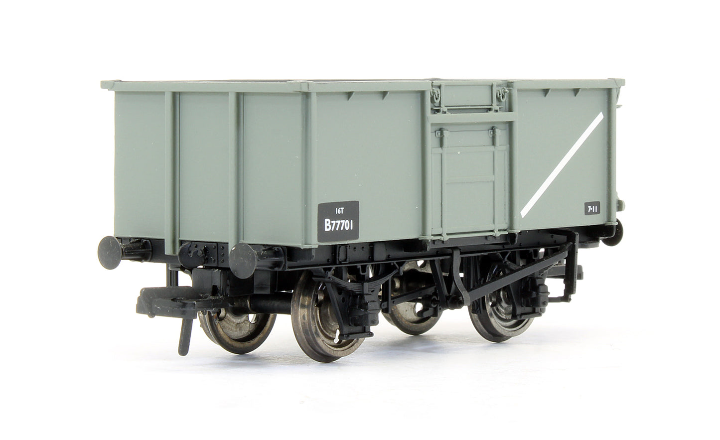 Pre-Owned 37-225A 16 Ton Steel Mineral Wagon BR Grey With Top Flap Doors 'B77701'
