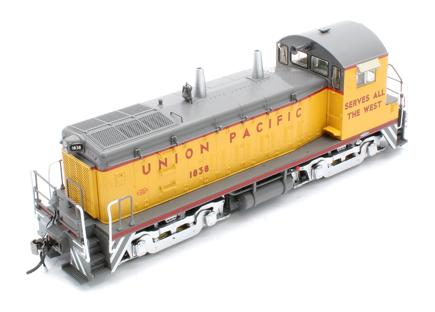 27596 HO EMD SW9 (DC/DCC/Sound): Union Pacific - As Delivered Slogan: #1838