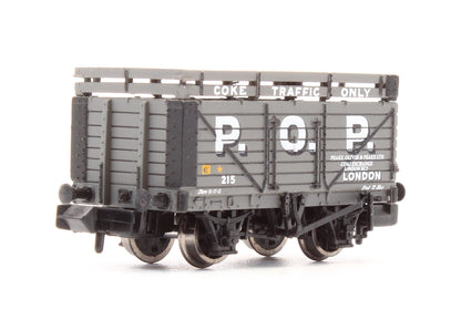 Pre-Owned 377-175A 'P.O.P.' 7 Plank Wagon With Coke Rails No.215