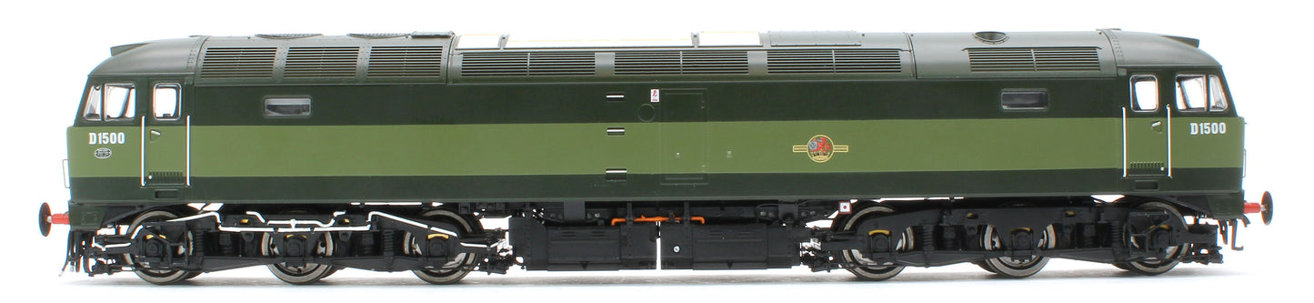 CM-D1500-TTGreen-SFW Highly Detailed Premium Weathered Class 47 BR Two Tone Green No.D1500 Diesel Locomotive - DCC Sound