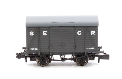 SECR Wagons Pack 4 - SECR Livery 10t Covered Vans (Dia.1426)