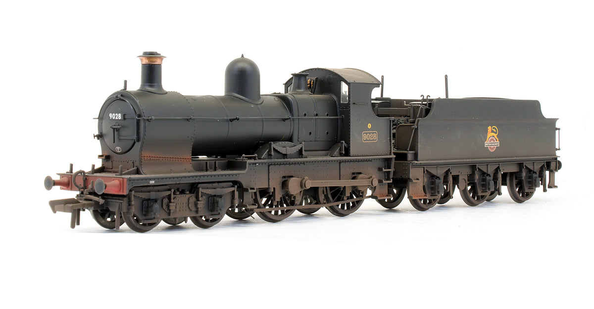 Pre-Owned 3200 Earl Class 9028 BR Black Early Emblem Steam Locomotive - Custom Weathered - DCC Fitted