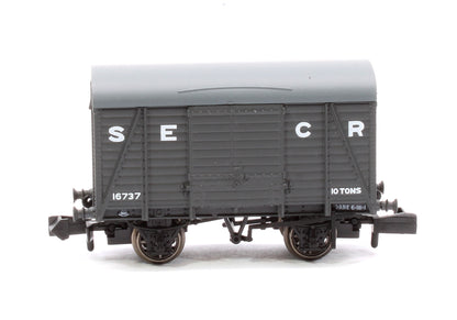 SECR Wagons Pack 4 - SECR Livery 10t Covered Vans (Dia.1426)