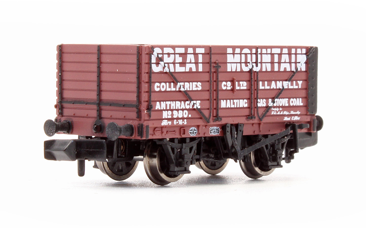 Pre-Owned 377-127A 8 Plank End Door Wagon 'Great Mountain' No.980