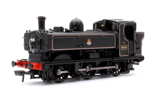 GWR 8750 Pannier Tank 9600 BR Lined Black (Early Emblem) Steam Locomotive