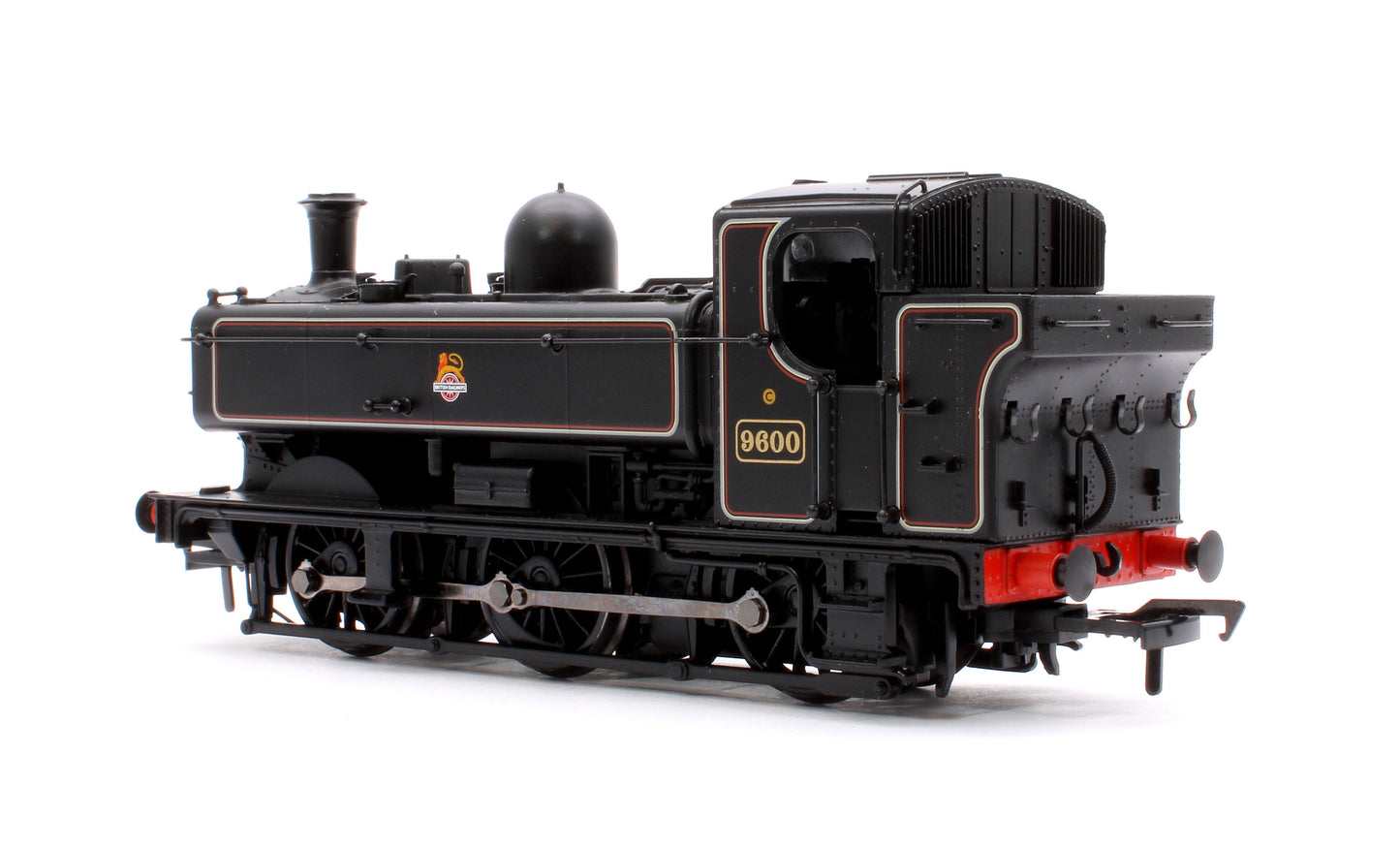 GWR 8750 Pannier Tank 9600 BR Lined Black (Early Emblem) Steam Locomotive