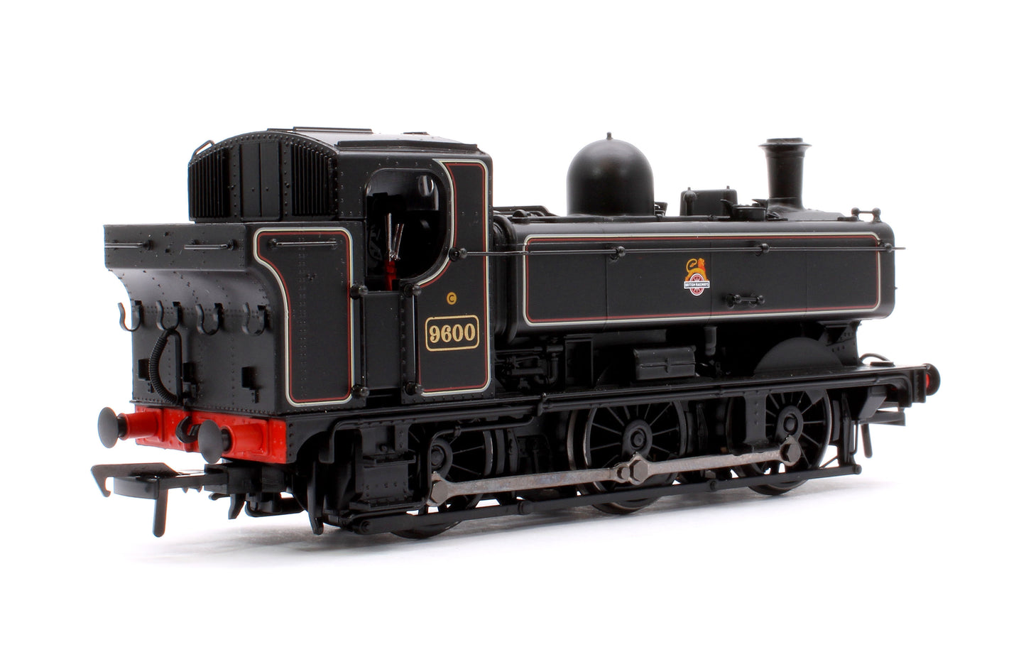 GWR 8750 Pannier Tank 9600 BR Lined Black (Early Emblem) Steam Locomotive