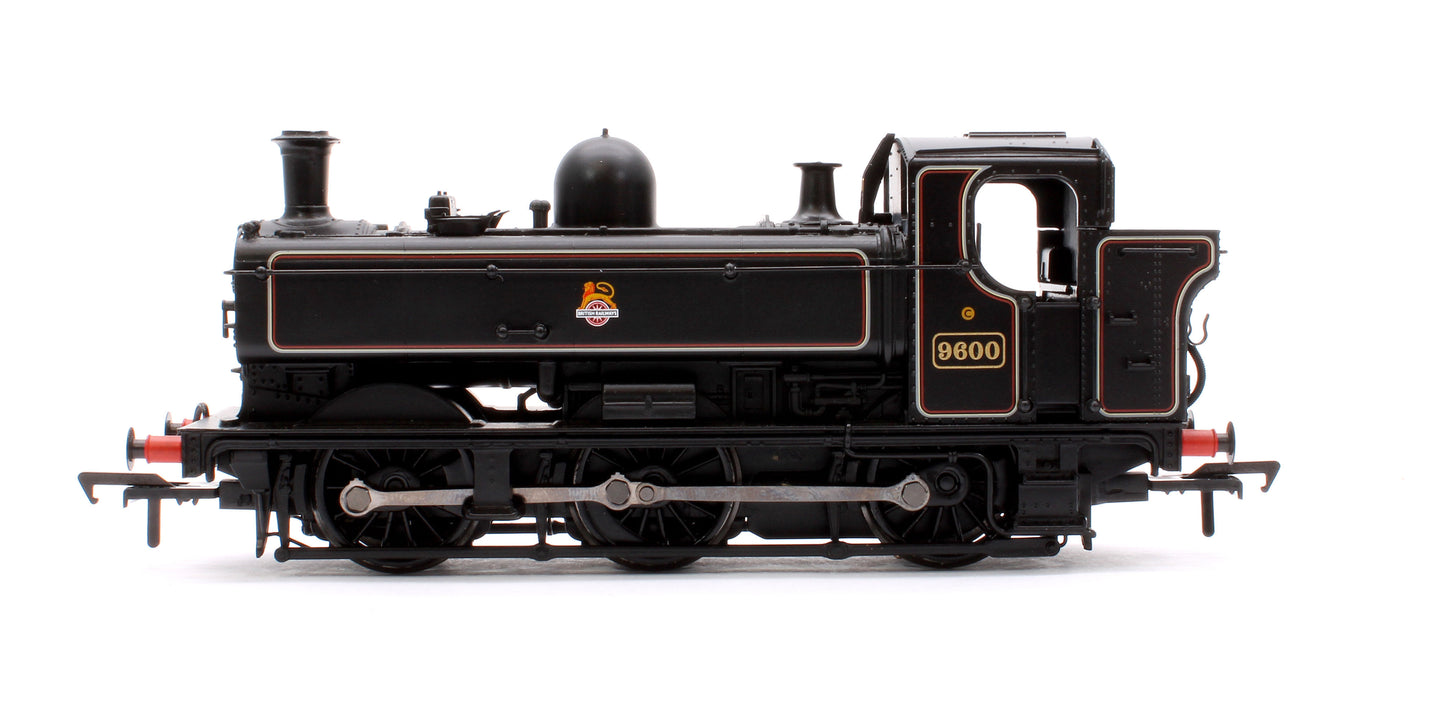 GWR 8750 Pannier Tank 9600 BR Lined Black (Early Emblem) Steam Locomotive