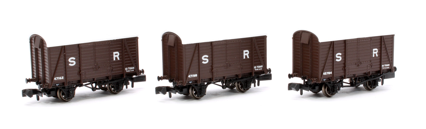 SECR Wagons Pack 4 - SR pre-36 Livery 10t Covered Vans (Dia.1426)