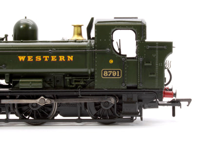 GWR 8750 Pannier Tank 8791 GWR Green (Great Western) Steam Locomotive