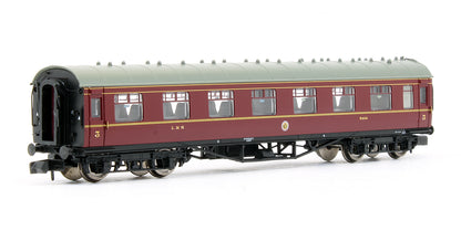 Pre-Owned Stanier Vestibule Third LMS Crimson Lake Coach '9464'