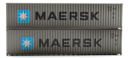 40 FT Container Maersk MRKU 014156 9 & 022317 9 - Weathered