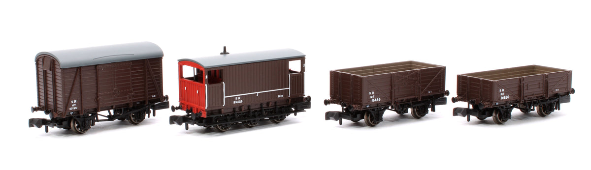 Pre-Owned SECR Wagons Pack 1 - SR post-36 Livery Freight Train