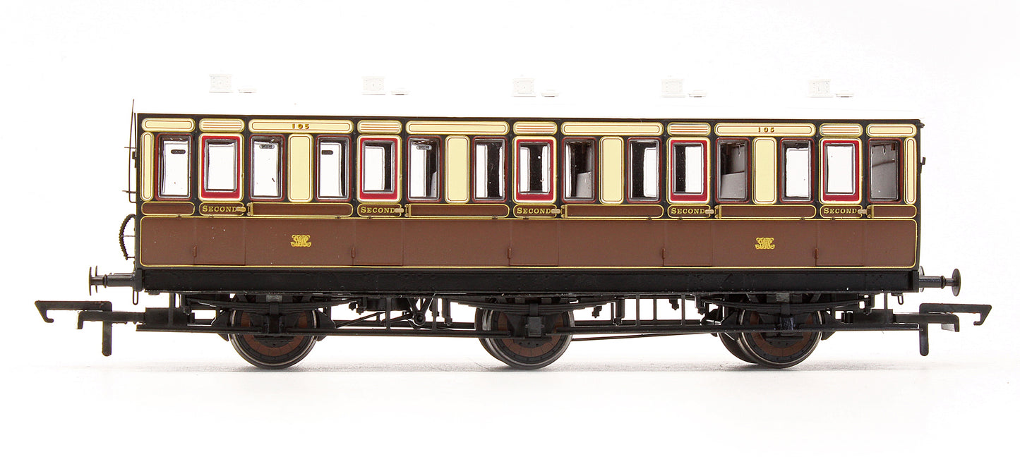 Pre-Owned H4-6S-101 6 Wheel 2nd '105' In GWR Chocolate & Cream