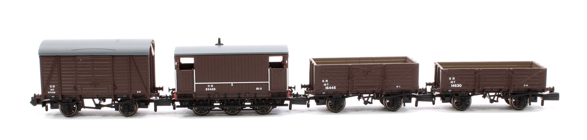 Pre-Owned SECR Wagons Pack 1 - SR post-36 Livery Freight Train
