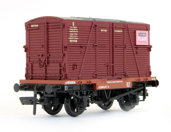 Pre-Owned BR Bauxite (Early) Conflat Wagon With 'Patons' BD Container (Exclusive Edition)