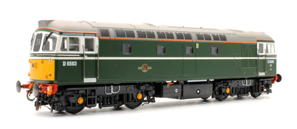 Pre-Owned Class 33/2 D6593 BR Green (orange cantrail line/headlight) Diesel Locomotive