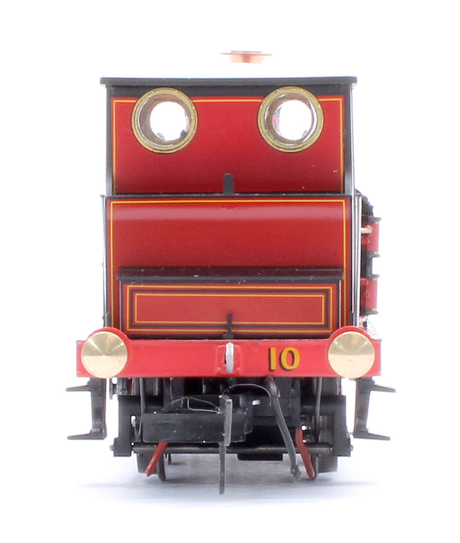 Class A1 Terrier 0-6-0T Isle of Wight Central Railway Red '10' Steam Locomotive - DCC Sound