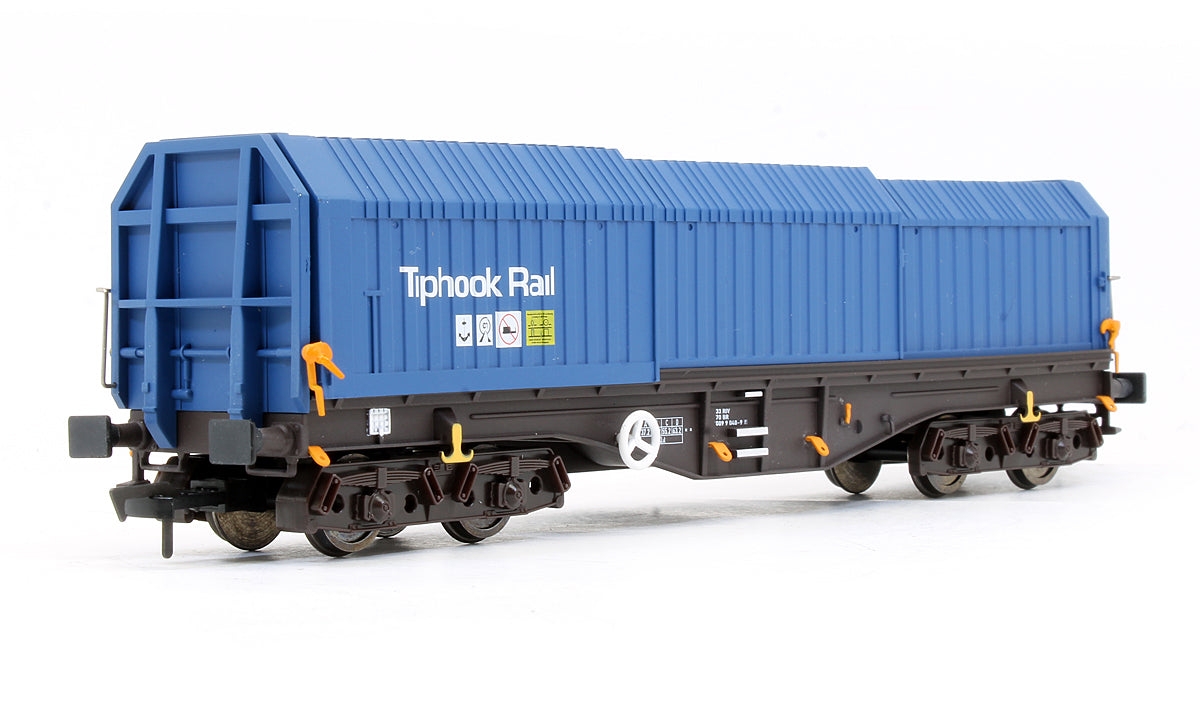 Pre-Owned Telescopic Hood Wagon Tiphook Rail Blue #33 70 0899 048-9