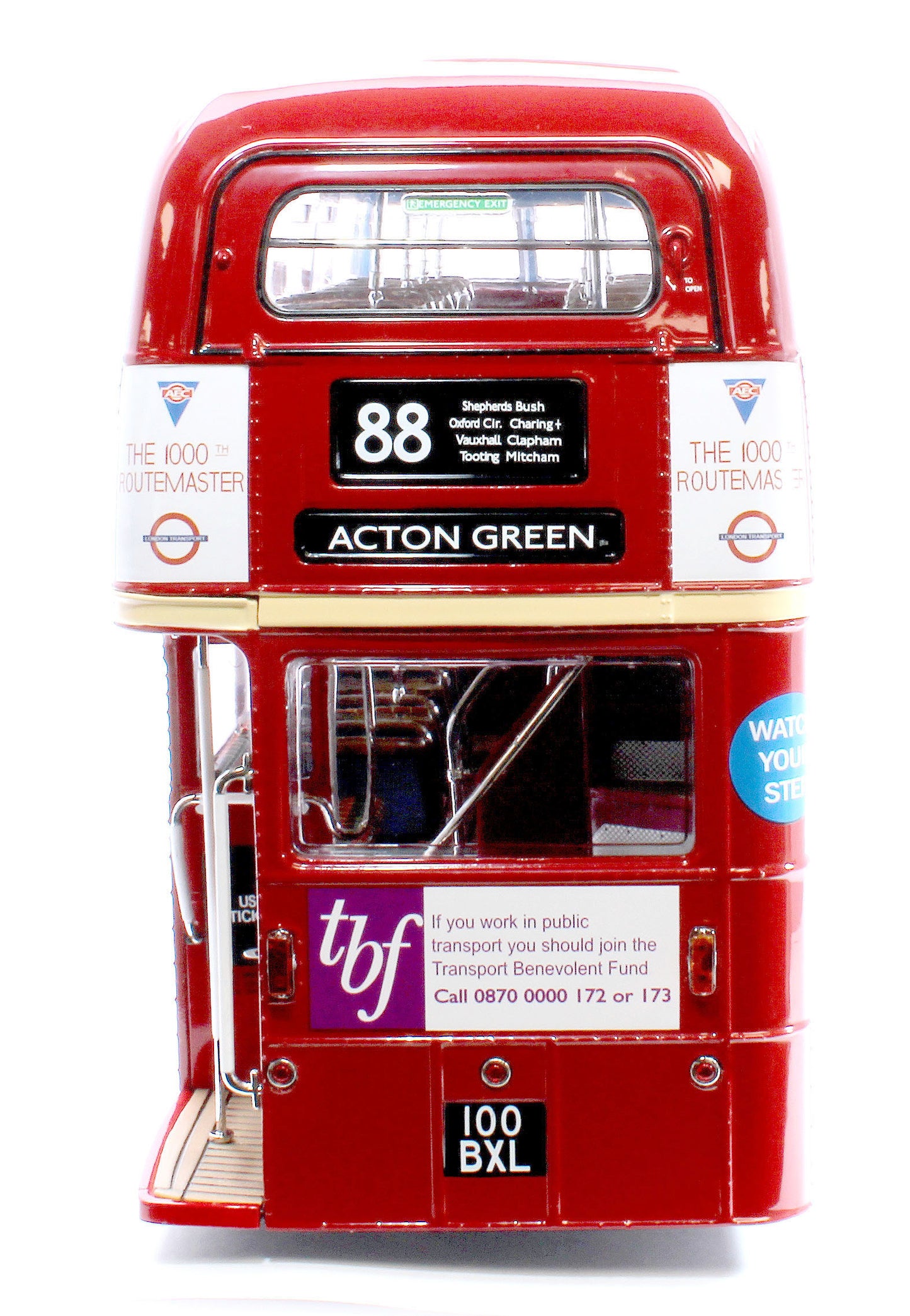 H2943 Routemaster Bus RM1000 100 BXL Red (Limited Edition 1000pcs)