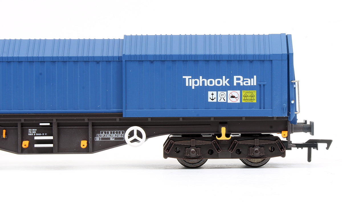 Pre-Owned Telescopic Hood Wagon Tiphook Rail Blue #33 70 0899 048-9