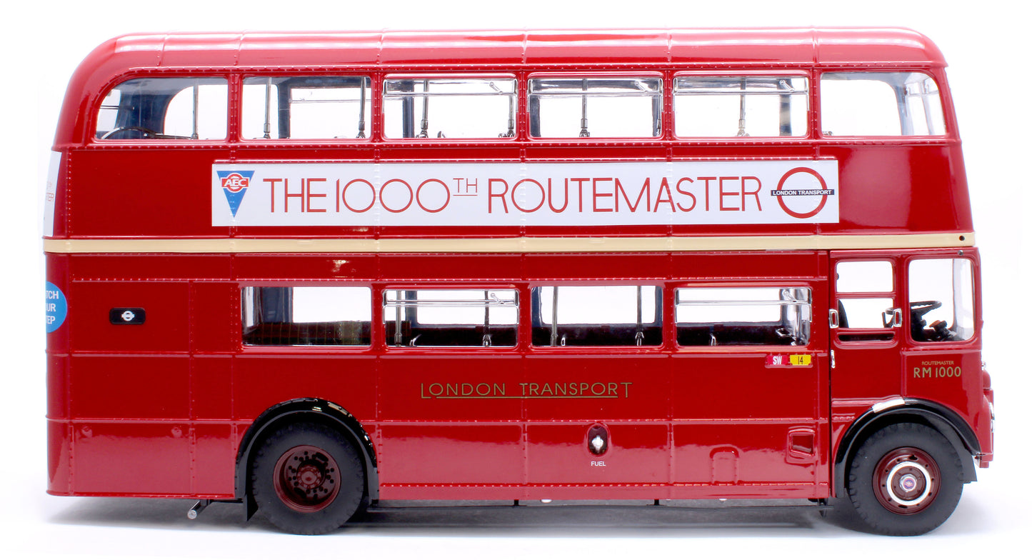 H2943 Routemaster Bus RM1000 100 BXL Red (Limited Edition 1000pcs)