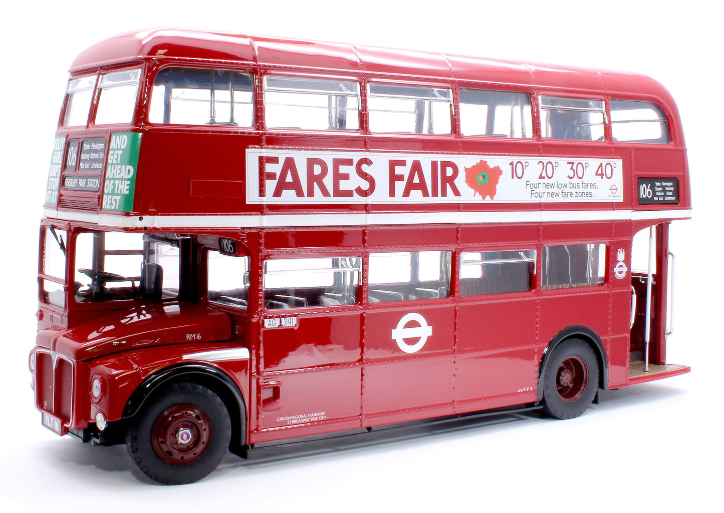 Routemaster Bus RM16 VLT 16 Red (Limited Edition 800pcs)