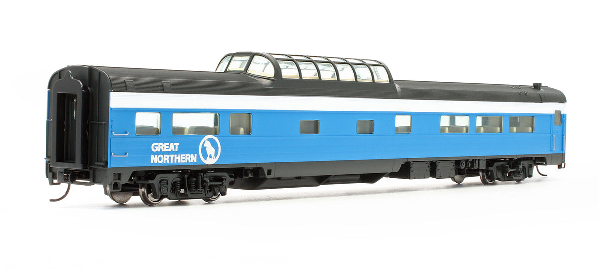 Pre-Owned 85' Budd 46-Seat Vista-Dome Coach Great Northern Big Sky Blue - Lighted